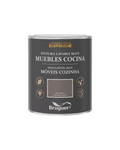 Pintura al agua para muebles gris oscuro 750 ml cocina mate lisa rust-oleum co