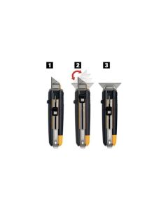 Cutter profesional raspador toughbuilt 2en1 hoja retractil tb-h4s05-01