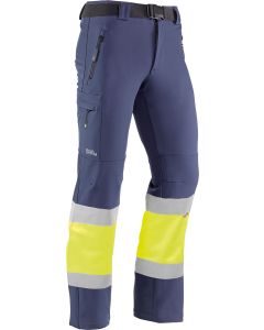 Pantalon multibolsillos xxl marino/amarillo fluor juba