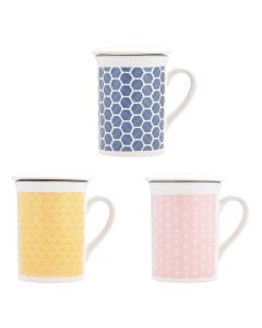 Taza mug tetera filtro y tapa 33cl gres surtido pippa quid