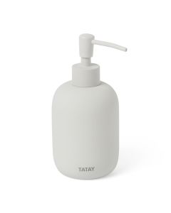 Dosificador baño 80x170x95mm jabon tatay ceramica blanco soft 6410201