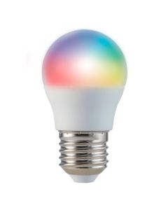 Bombilla wifi cct (2700k - 6500k) & rgb e27 5w 470lm abs blanco energeeks eg-bwg455w001