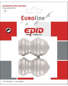 Terminal barra cortina ø19mm madera euroline 19 epid 02185005