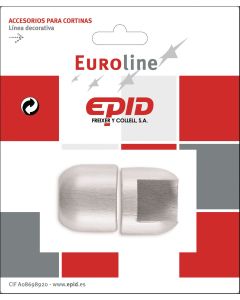 Soporte barra cortina lateral ø19x29mm madera euroline 19 epid 02184405