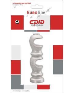 Soporte barra cortina doble ø19x117mm madera euroline 19 epid 02184105