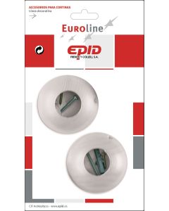 Soporte barra cortina lateral ø29x30mm madera euroline 29 epid 02294405