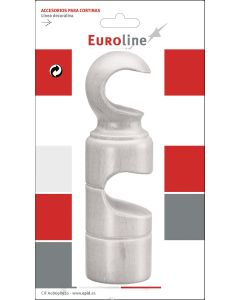 Soporte barra cortina doble 29x165mm madera euroline 29 epid 02164105