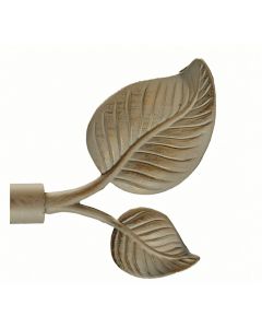 Terminal barra cortina hogar metal crema oro nilo 19 mm - 2 pz epid