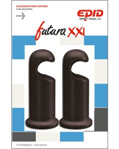 Soporte barra cortina frontal ø19x90mm metal epid 214001062