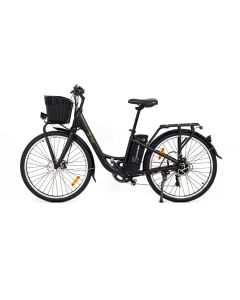 Bicicleta electrica movilidad paseo bateria integrada autonomía 35 -40 km 250w 10ah-36v 250w 10ah-36v aluminio negro youin bk2226b
