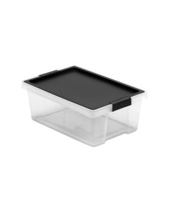Caja ordenacion multiuso 7lt plastico negro tatay