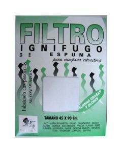 Filtro campana 90cm extractora sanfor espuma blanco 63006