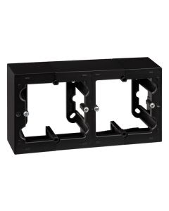 Caja electricidad superficie doble negro serie 10 simon f1090752038