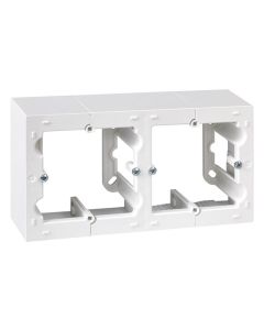 Caja electricidad superficie doble blanco serie 10 simon f1090752030