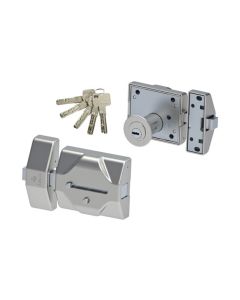 Cerrojo sobreponer 7930rsscm 83x95mm alta seguridad silencioso cromo mate lince