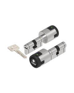 Cilindro seguridad leva larga con alarma 5 llaves 30x30mm niquel mate cplus alar