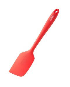 Espatula cocina lengua 27,5x5,5cm silicona rojo inoxibar