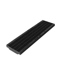 Rejilla evacuacion dakota 13x50cm tecnopolimero negro poz90-1951