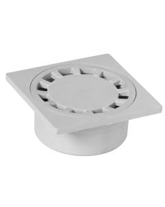 Sumidero evacuacion sifonico dakota 10x10cm ø40 polipropileno gris ter01-1310g