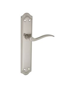 Manilla 202 placa larga acero/aluminio (juego) 256x47mm niquel satinado micel