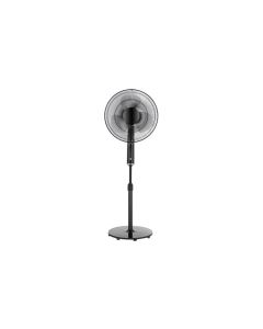 Ventilador de pie negro con mando ø40cm 40w sonedas