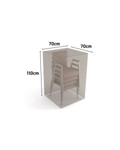 Funda sillas apiladas vison 70 x 70 x h 110 nortene