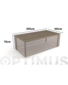 Funda mesa rectangular vison 205 x 105 x h 70 nortene