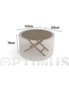 Funda mesa redonda vison 125 x 125 x h 70 nortene
