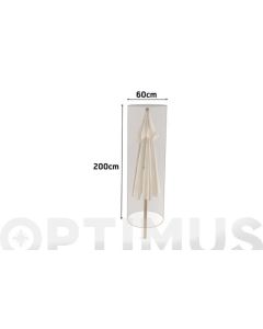 Funda parasol vison 60 x h 200 nortene