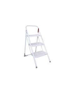 Taburete plegable 3 peldaños homologado m/11 3 peldaños blanco rolser