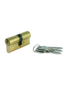 Cilindro te5 leva corta 35-35 laton, 3 llaves tesa