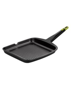 Grill con rayas aluminio fundido foodie 28 cm induccion