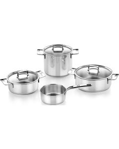 Bateria de cocina inox 4 pzs signature induccion