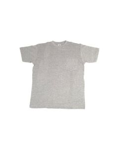 Camiseta algodon 140 gr con bolsillo gris talla s