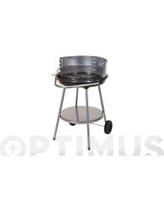 Barbacoa carbon redonda con ruedas ø 51 x 81 cm non
