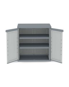 Armario resina bajo xl gris wave jumbo 94,5 x 89,7 x 53,7 cm