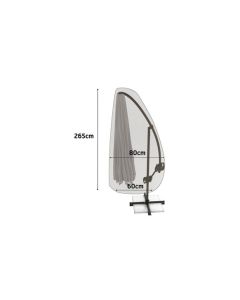 Funda parasol excentrico vison 265 x 80 x 60 cm nortene