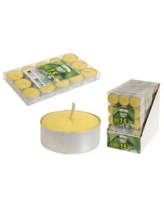 Vela citronela calientaplatos 15 unidades non