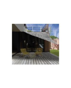 Toldo vela sombreo triangular camuflaje 3,6 x 3,6 x 3,6 m gris non