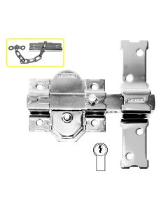 Cerrojo sobreponer llave serreta 31 cilindro 50 mm. cromado