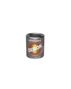 Esmalte antioxidante oxiron liso efecto forja 750 ml gris acero titan