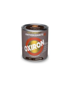 Esmalte antioxidante oxiron liso efecto forja 750 ml marron titan