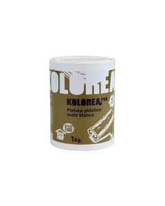 Pintura plastica mate exterior-interior blanco kolorea pro 1 kg