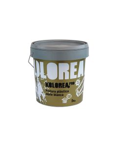 Pintura plastica mate exterior-interior blanco kolorea pro 5 kg