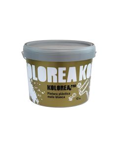 Pintura plastica mate exterior-interior blanco kolorea pro 12 kg
