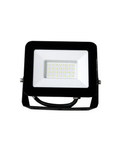 Proyector iluminacion 30w ip65 2830lm 6500k led sonedas metal negro plano mk-020011011990