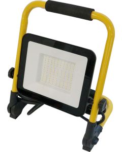 Proyector iluminacion 50w ip65 4500lm 6500k led sonedas metal negro cable 3mt mk-020011007096