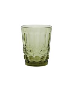 Vaso grabado ritual rustico 26 cl verde