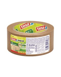 Cinta embalar ecologica papel reforzado ultra strong 25 m x 50 mm tesa tape