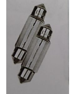 Lampara automovil 12v-5w 10.5x38 matricula- interior 2 unidades